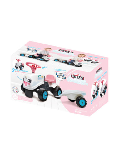 FALK Traktorek GO Czerwony z Przyczepką od 1 roku