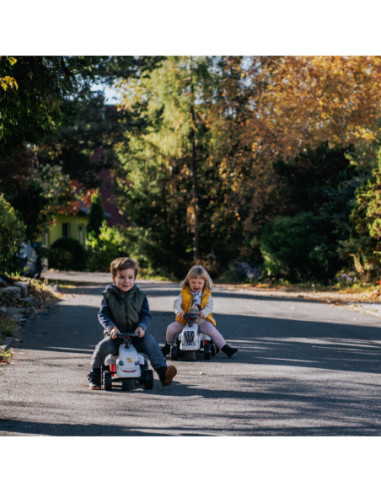 FALK Traktorek Baby Valtra Biały z Przyczepką + akc. od 1 roku