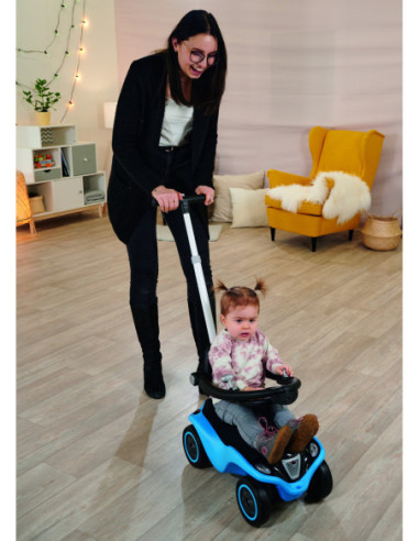 Drążek do jeździków Big Bobby Car z oparciem i zabezpieczeniem