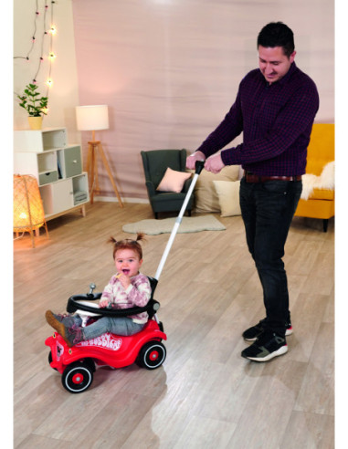 Drążek do jeździków Big Bobby Car z oparciem i zabezpieczeniem