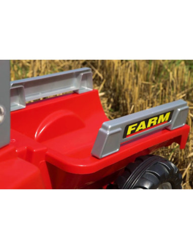 FALK Traktor Mc Cormick Czerwony na Pedały z Przyczepką od 3 Lat