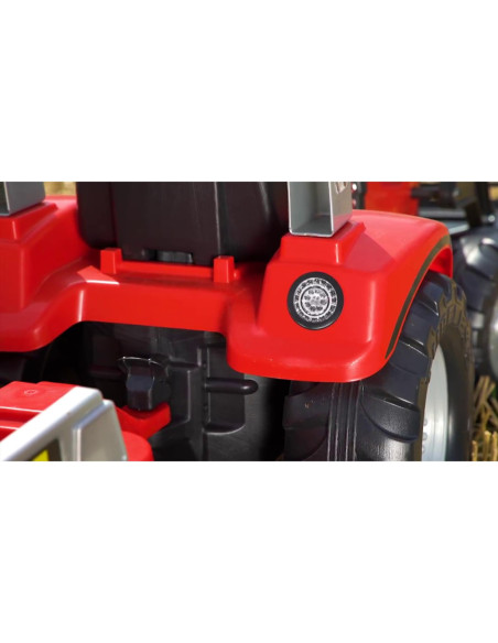 FALK Traktor Mc Cormick Czerwony na Pedały z Przyczepką od 3 Lat