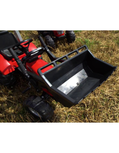 FALK Traktor Mc Cormick Czerwony na Pedały z Przyczepką od 3 Lat