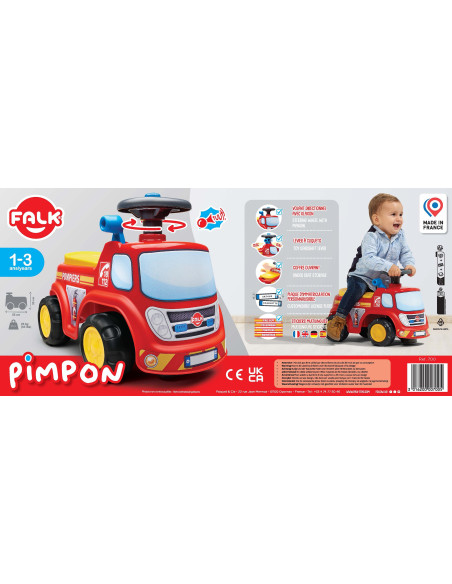 FALK Jeździk Samochód Strażacki z Klaksonem od 1 roku