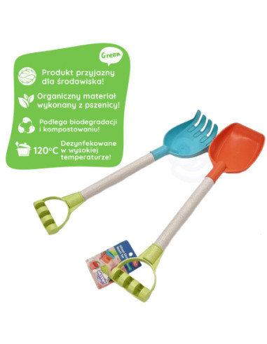 WOOPIE Zestaw do Piasku Łopatka i Grabki