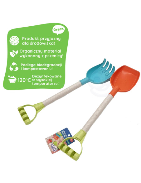 WOOPIE Zestaw do Piasku Łopatka i Grabki
