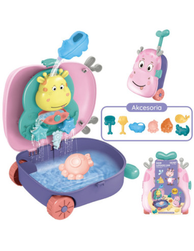 WOOPIE Zestaw do Piasku 3w1 Walizka  Jelonek+ Zabawka Wodna