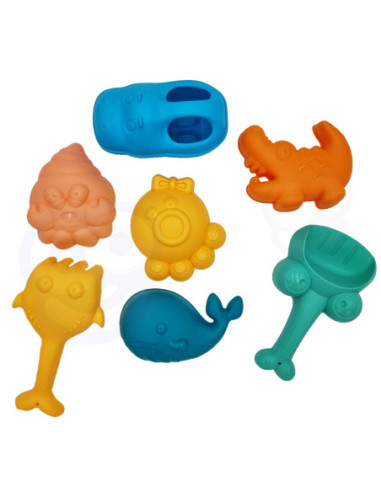 WOOPIE Zestaw do Piasku 3w1 Walizka  Jelonek+ Zabawka Wodna