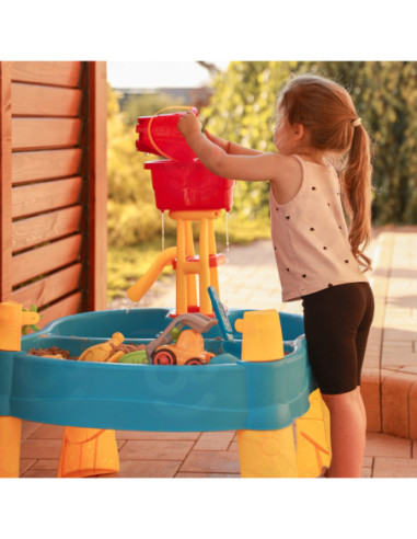 WOOPIE Stolik Wodny 2w1 Piaskownica Młyn 14 akc.
