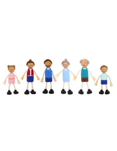 TOOKY TOY Duży Drewniany Domek dla Lalek