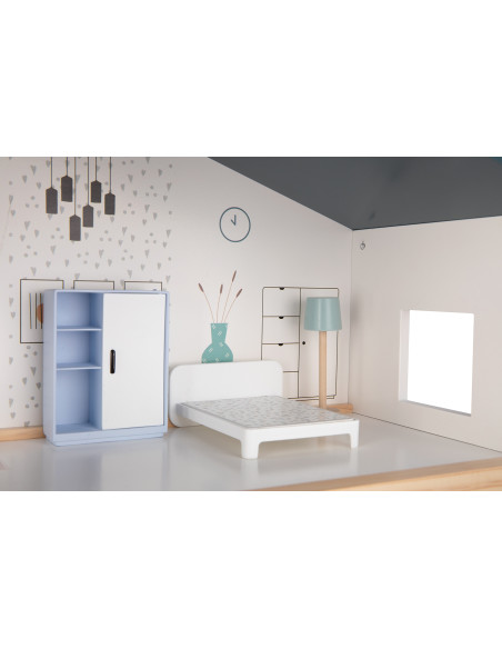 TOOKY TOY Duży Drewniany Domek dla Lalek