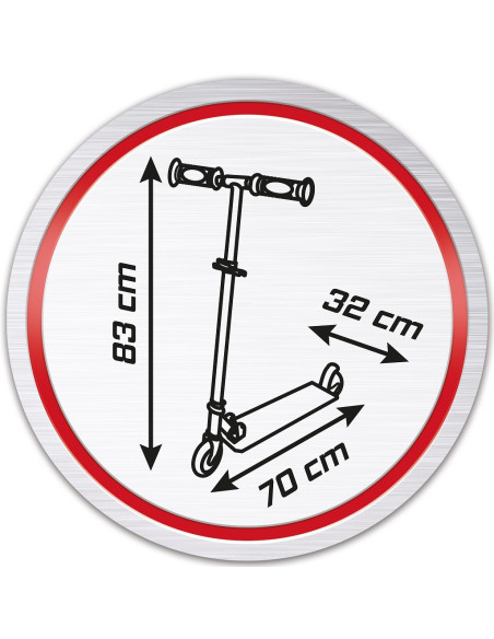 SMOBY Hulajnoga Dwukołowa Auta 3 Cars Metalowa