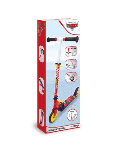 SMOBY Hulajnoga Dwukołowa Auta 3 Cars Metalowa