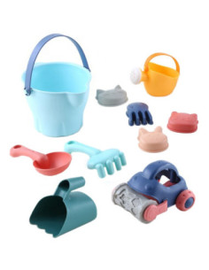 WOOPIE Sand Bucket Set with Car 10 pcs.
