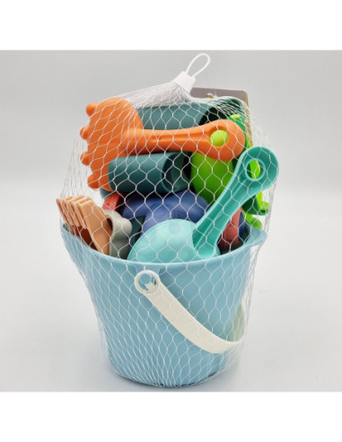 WOOPIE Zestaw do Piasku w Wiaderku z Samochodzikiem 10 el.