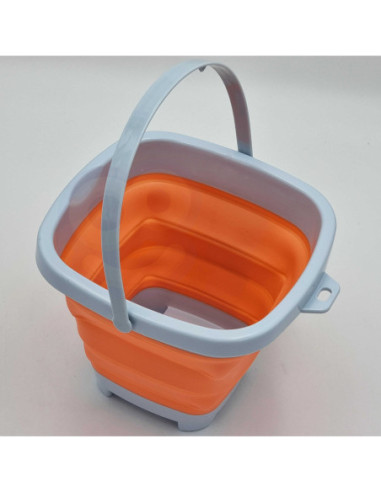 WOOPIE Wiaderko Składane Kwadratowe Pomarańczowe