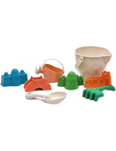 WOOPIE Zestaw do Piasku  w Wiaderku Zamki 8 el.