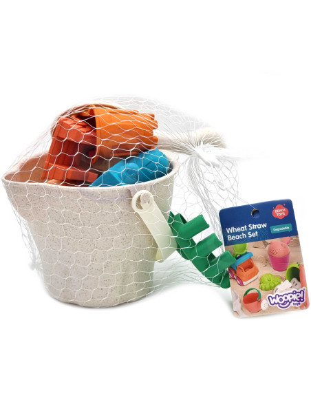 WOOPIE Zestaw do Piasku  w Wiaderku Zamki 8 el.