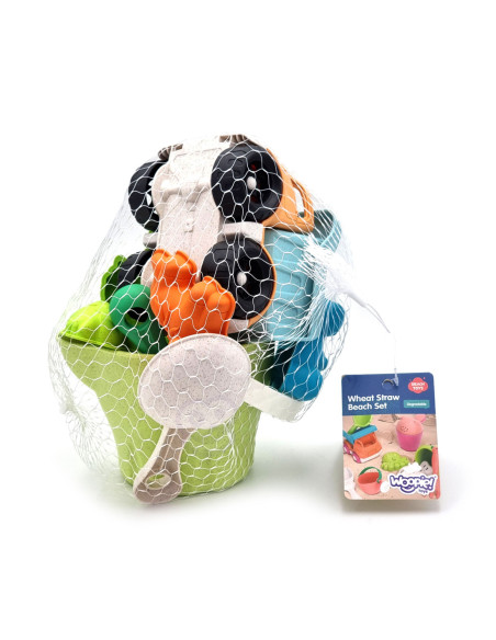 WOOPIE Zestaw do Piasku w Wiaderku z Samochodem 11 el.