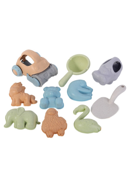 WOOPIE Zestaw do Piasku z Samodzikiem 10 el.