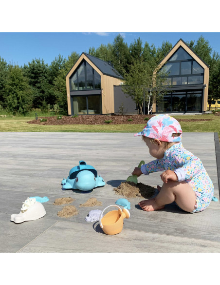 Woopie Zestaw do Piasku Żółwik Niebieski 8 el.