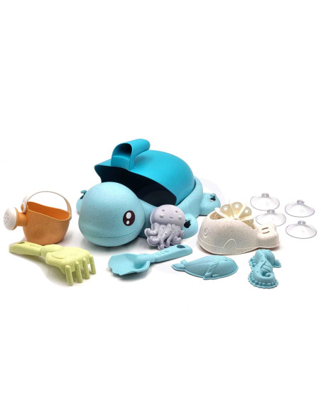 Woopie Zestaw do Piasku Żółwik Niebieski 8 el.