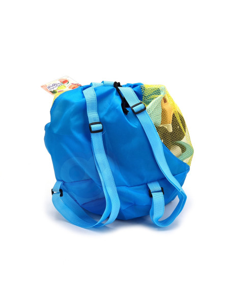 WOOPIE Zestaw do Piasku w Wiaderku z Łopatką Ryba 9 el.