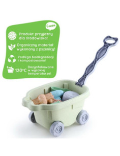 WOOPIE Zestaw do Piasku z Wózkiem 13 el. 2