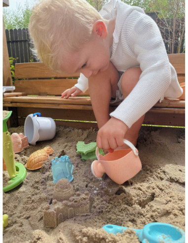 WOOPIE Zestaw do Piasku z Wózkiem 13 el.