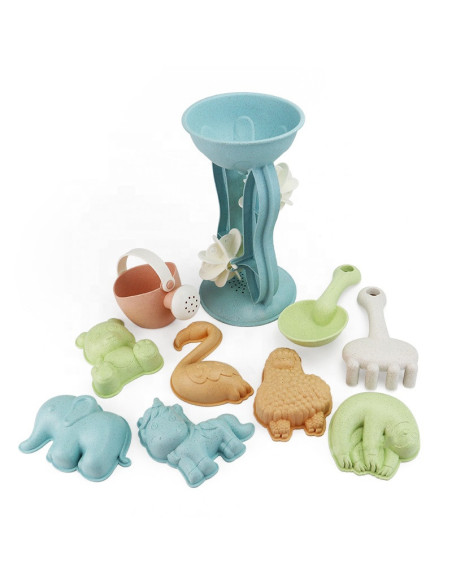 WOOPIE Zestaw do Piasku z Kołowrotkiem i Konewką 10 el.