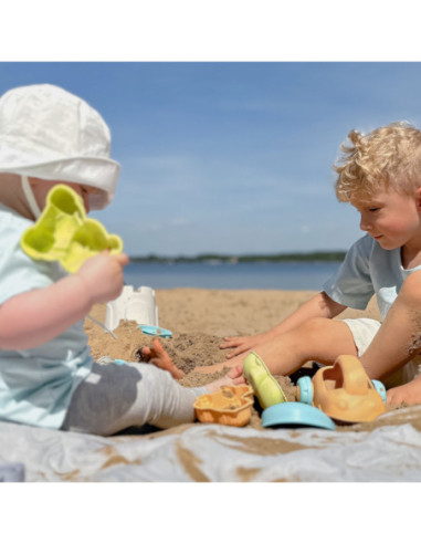 WOOPIE Zestaw do Piasku z Wiaderkiem i Samochodzikiem 10 el.