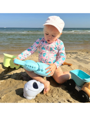 WOOPIE Zestaw do Piasku z Wiaderkiem i Łopatką Krokodyl 10 el.