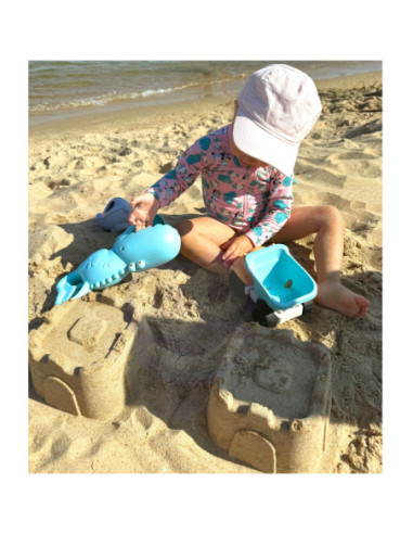 WOOPIE Zestaw do Piasku z Wiaderkiem i Łopatką Krokodyl 10 el.