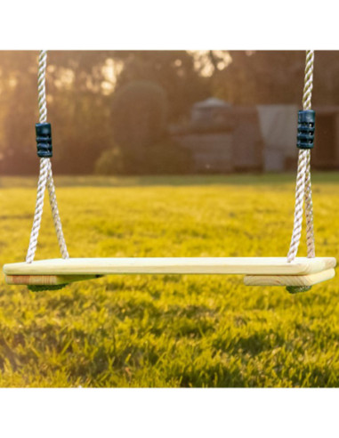 Drewniana Huśtawka z Siedziskami Axi Szary Plac Zabaw