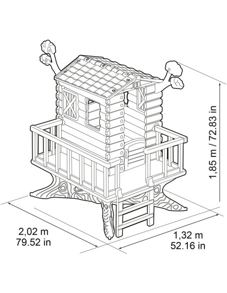 FEBER Domek na Drzewie Ogrodowy dla Dzieci House on The Tree