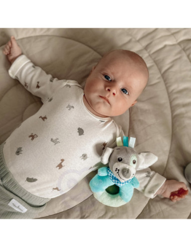 WOOPIE Grzechotka Pluszak Przytulanka dla Niemowląt Piesek