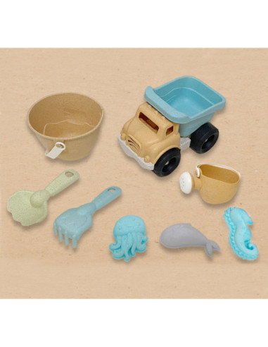 WOOPIE Zestaw do Piasku Wiaderko Wywrotka 8 el.