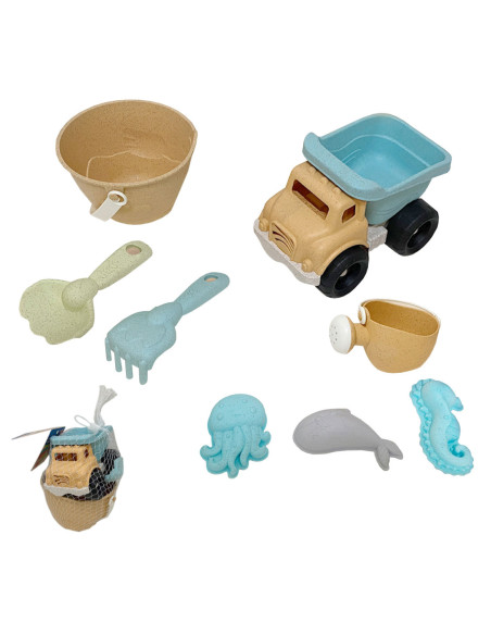 WOOPIE Zestaw do Piasku Wiaderko Wywrotka 8 el.