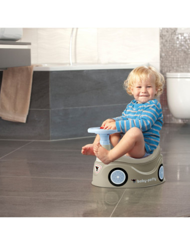 BIG Nocnik Szary New Bobby Car Autko Kierownica