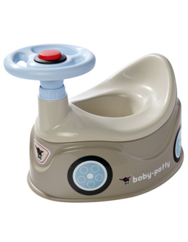 BIG Nocnik Szary New Bobby Car Autko Kierownica