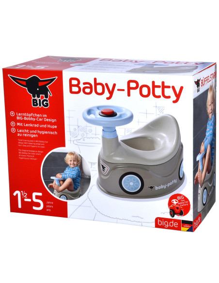 BIG Nocnik Szary New Bobby Car Autko Kierownica