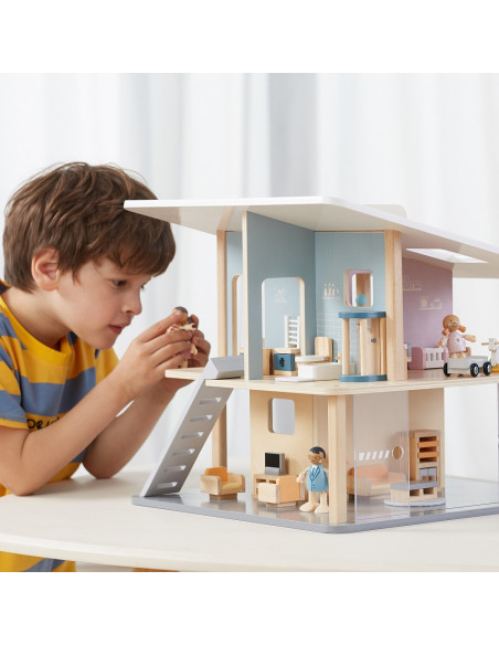 VIGA Drewniane Lalki Rodzina Lalek Zestaw Figurki