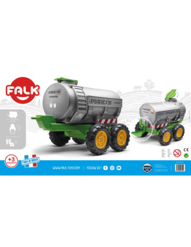 Falk Przyczepka Cysterna Joskin dla Dzieci od 3 Lat
