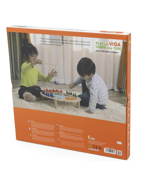 VIGA Drewniana Gra Łowienie Rybek FSC