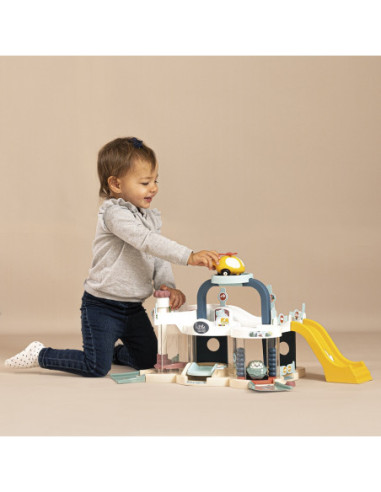 SMOBY Little Mój Pierwszy Garaż Samochodzik Vroom Planet