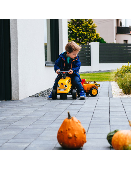 FALK Traktorek JCB Pomarańćzowy z Przyczepką od 1 roku