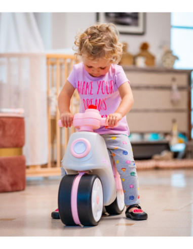 Falk Jeździk Scooter Strada Retro Dla Dziewczynki Ciche Opony od 1 Roku