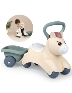 SMOBY Little Pierwszy Jeździk Pony Ride-On Kucyk z Przyczepką