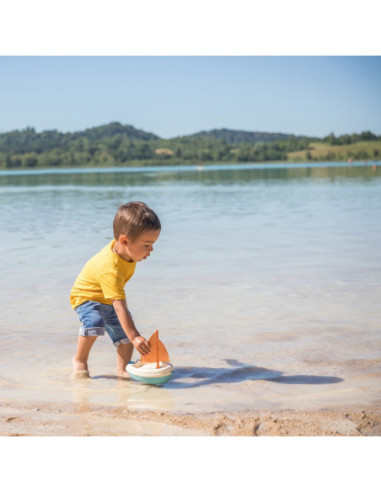 SMOBY Green Żaglówka Łódka do Wody z Bioplastiku