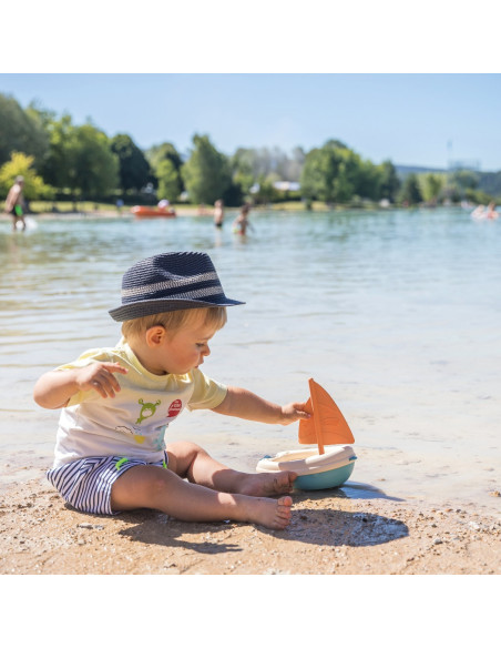 SMOBY Green Żaglówka Łódka do Wody z Bioplastiku